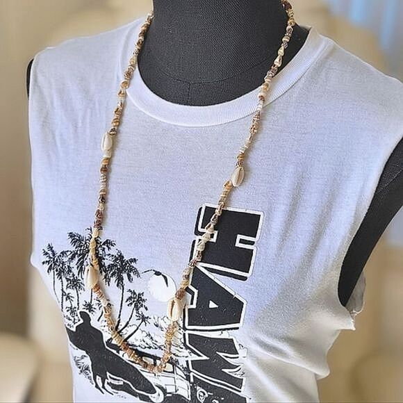 Deadstock Y2K Hilo Hattie seashell lei necklace - Picture 2 of 6